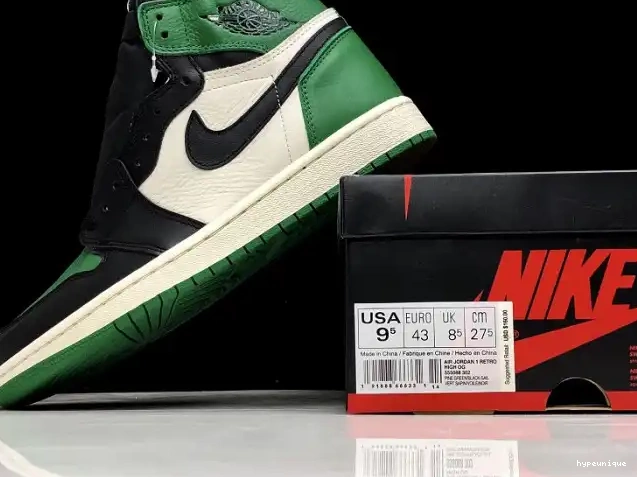 HYPE Green Air NRG Jordan OG 1 Sail-Black Pine High 555088-302 0616